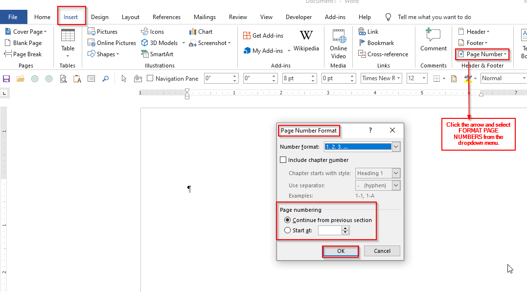 Blank Page Appearing or Auto Numbering failing when Word Document is ...