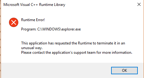 Runtime Error This Application Has Requested The Runtime To Microsoft Community