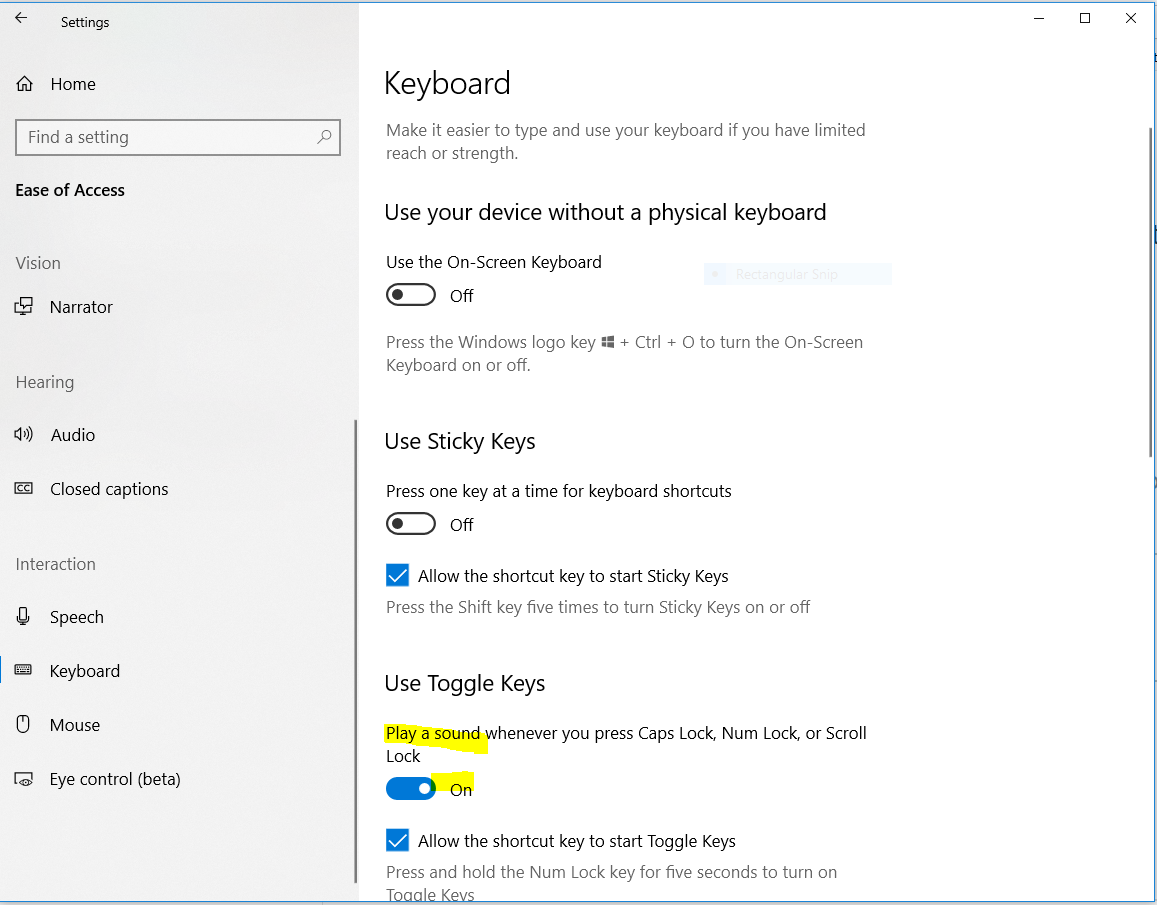 how do I turn off click sound whenever I press a key? - Microsoft Community