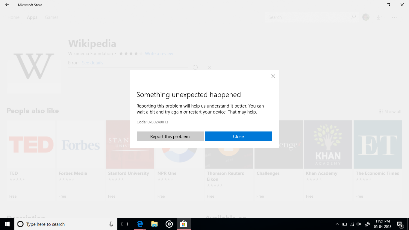 Windows Store Wont Install Anything