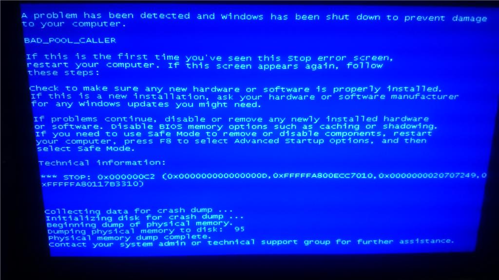 Blue Screen Crash Error - Windows - Microsoft Community