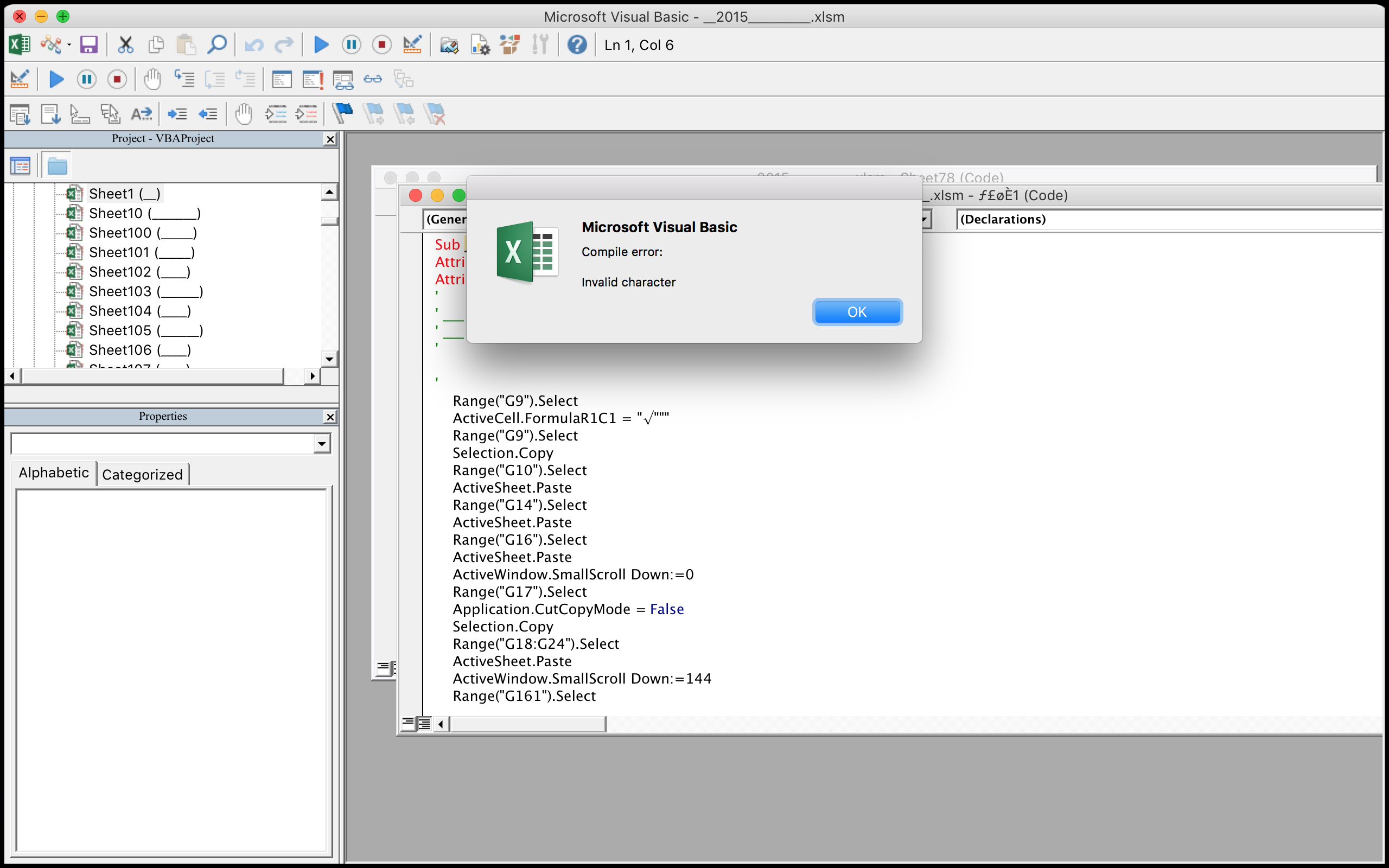 Compile error in hidden module excel 2016 как исправить