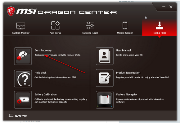 Msi Gl63 8sc Laptop Restore Msi Factory Settings Option Microsoft Community