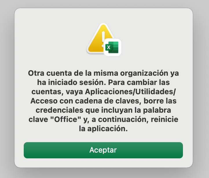 Mac: problemas con la cuenta de Microsoft 365 empresa - Microsoft Community