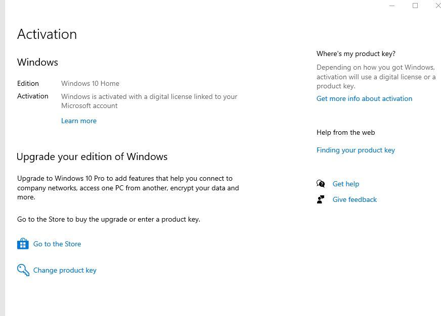 Upgrade to Windows 10 Professional, Microsoft License