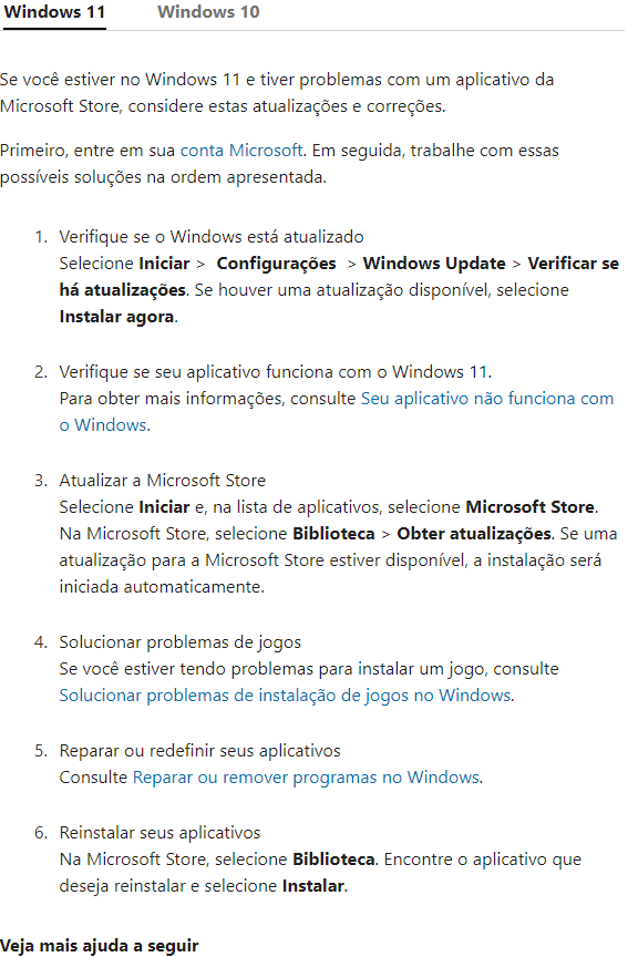 Verificar a sua conta. Verifique se você entrou na Microsoft Store