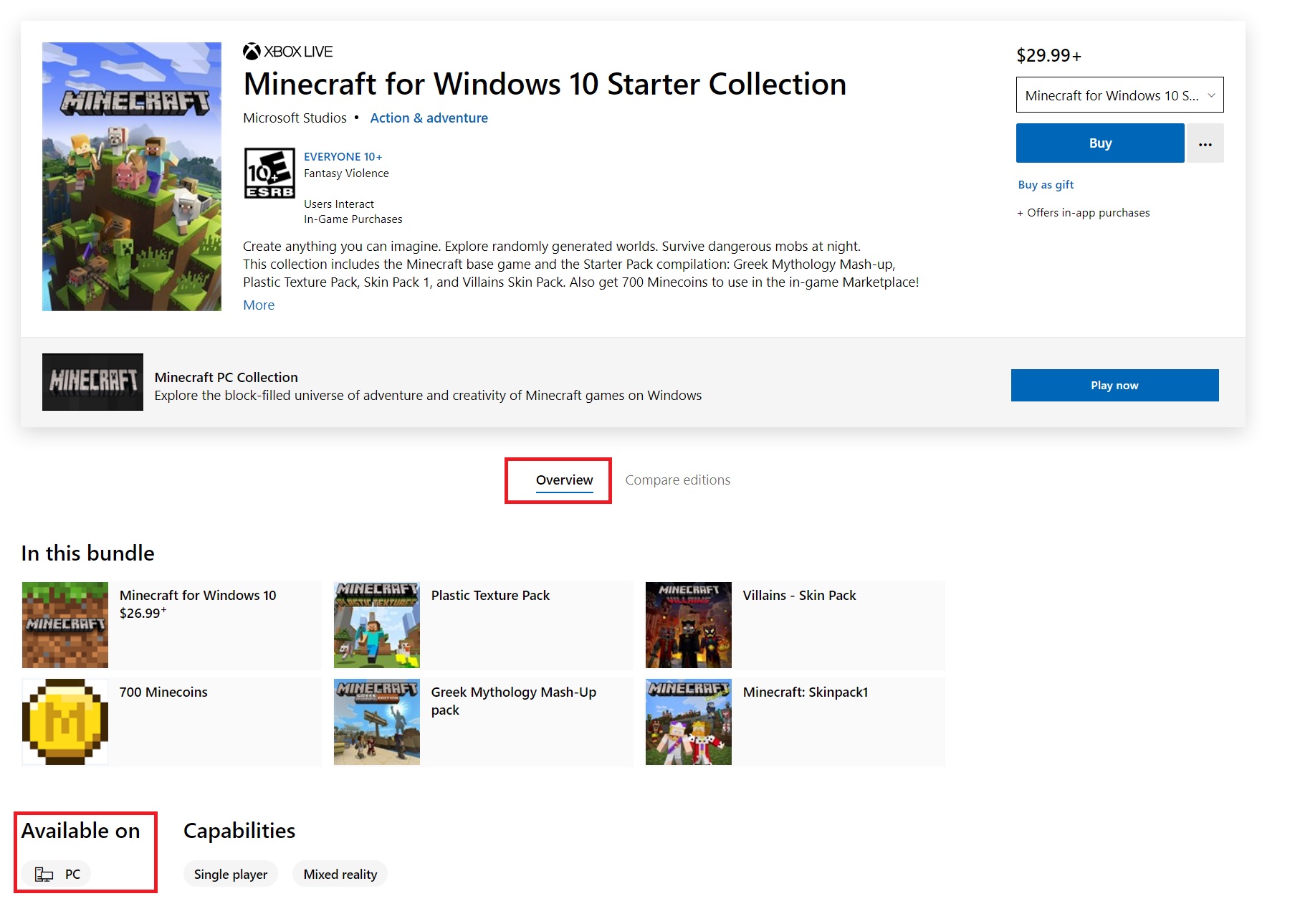 Minecraft On-line - Microsoft Community