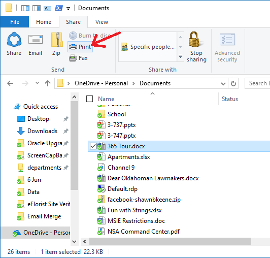 How Can I Print A File Directly From Windows Explorer In Windows 10 ...