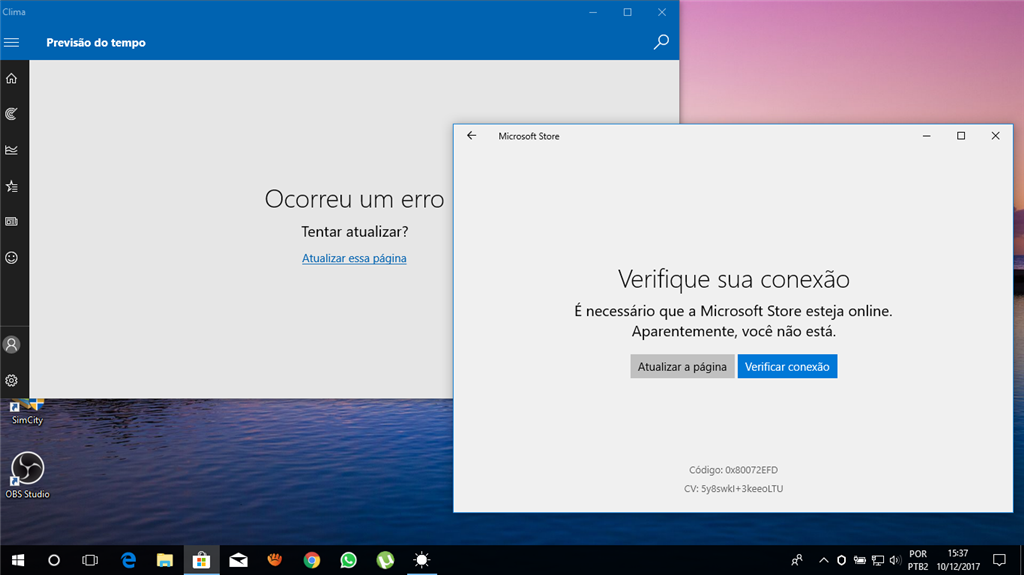 Erro na Windows Store não faz download de aplicativos e jogos - Microsoft  Community