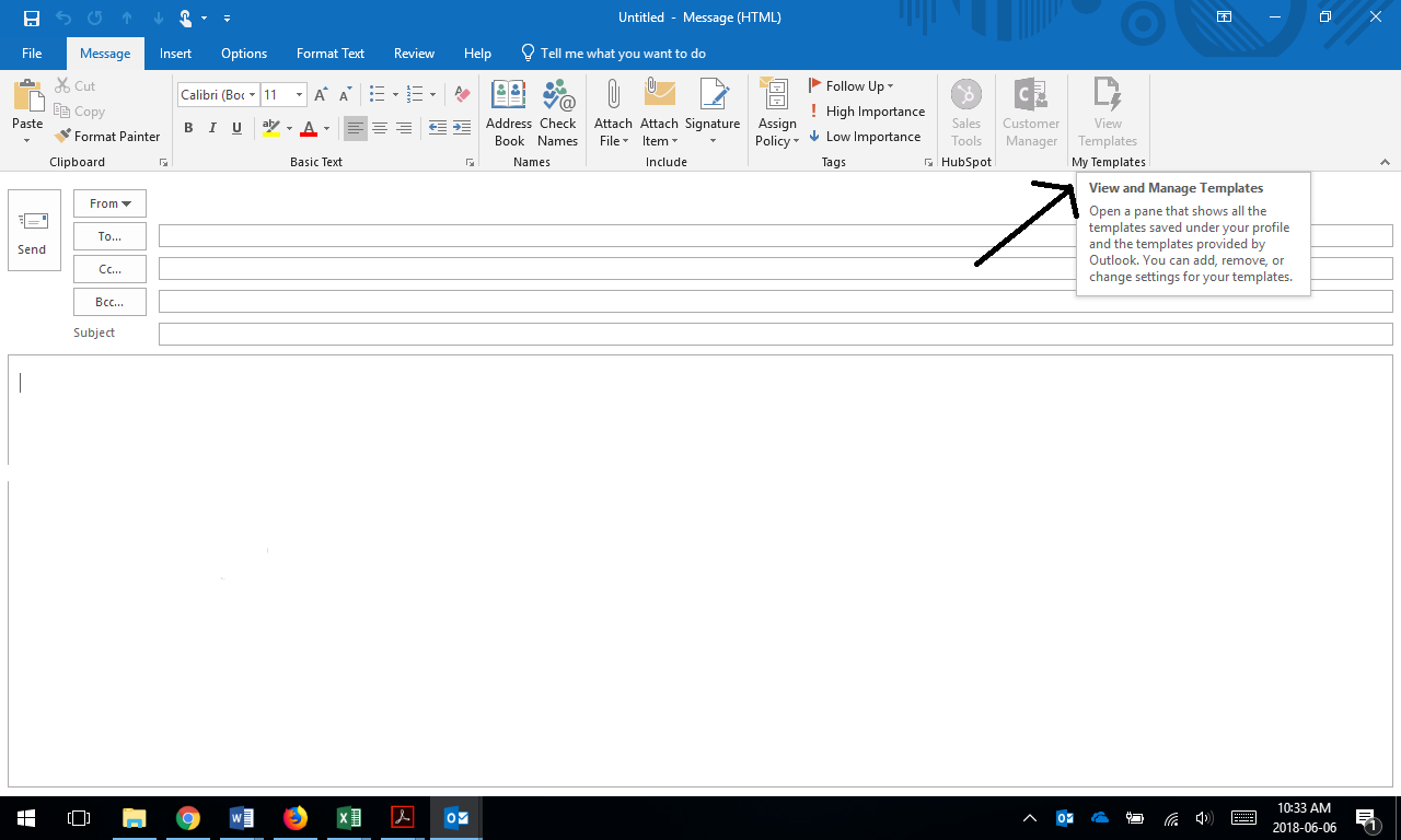 Outlook Template button greyed out Microsoft Community