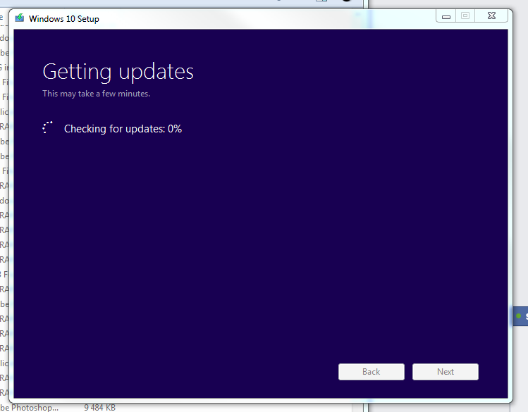 configuring windows updates frozen