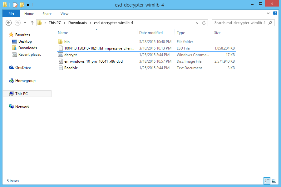 Esd Folder Windows 7
