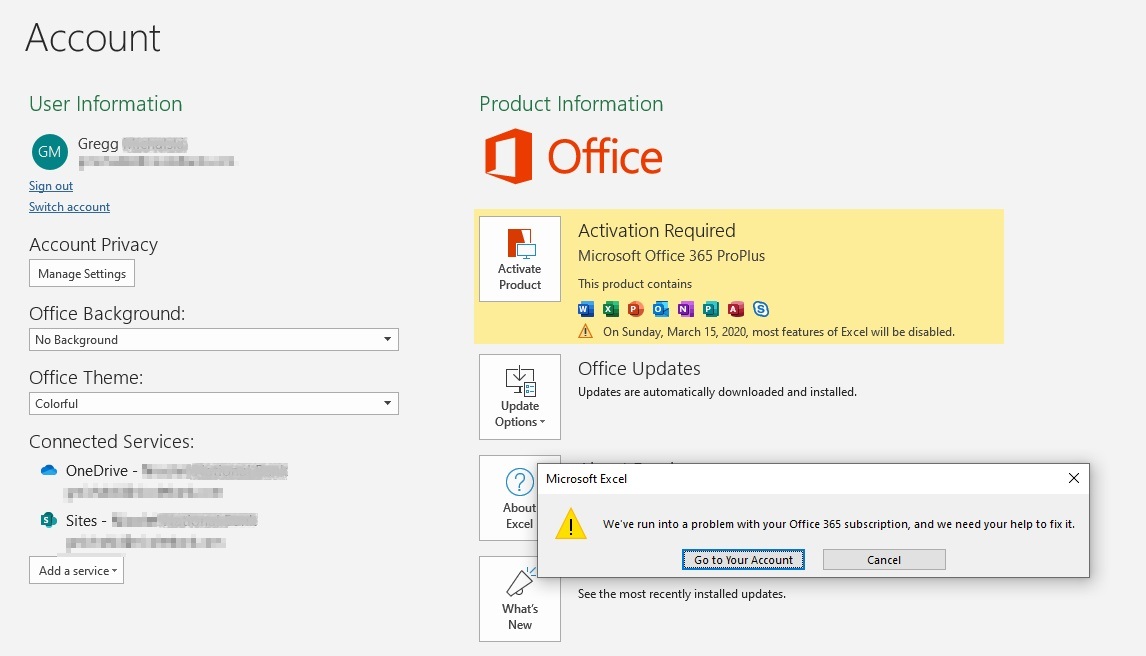 Office 365 ProPlus can't activate - Microsoft Community