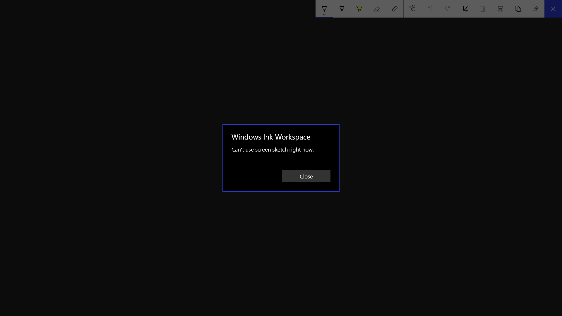 Cant Use Screen Sketch Microsoft Community