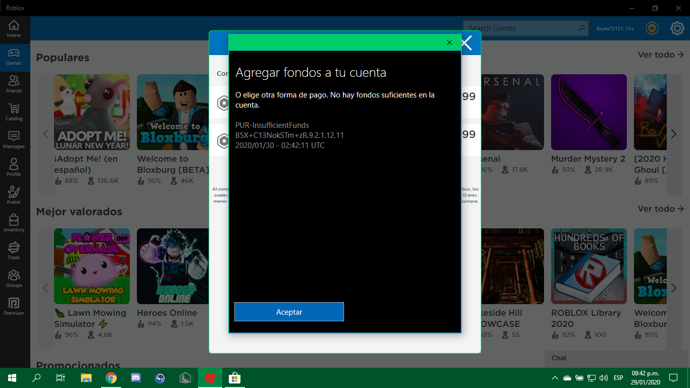 Compra Fallida Microsoft Community - adopt me en español roblox regalos español y fondos