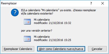 Office 2007 ≡ ¿Cómo reemplazar un archivo icalendar - Microsoft Community