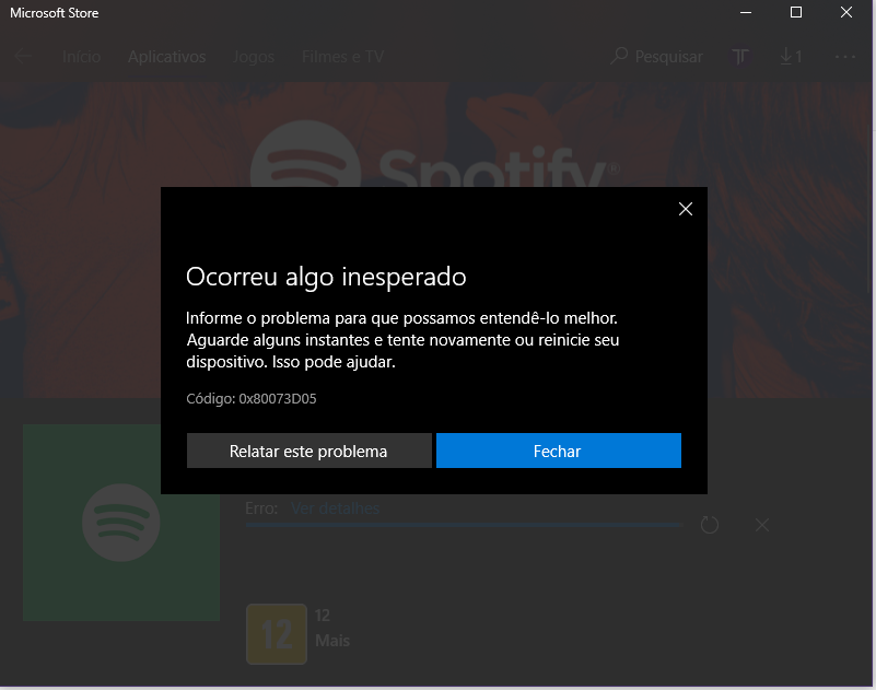 Resolver erros de instalação do aplicativo na Google Play Store - Suporte  da Microsoft