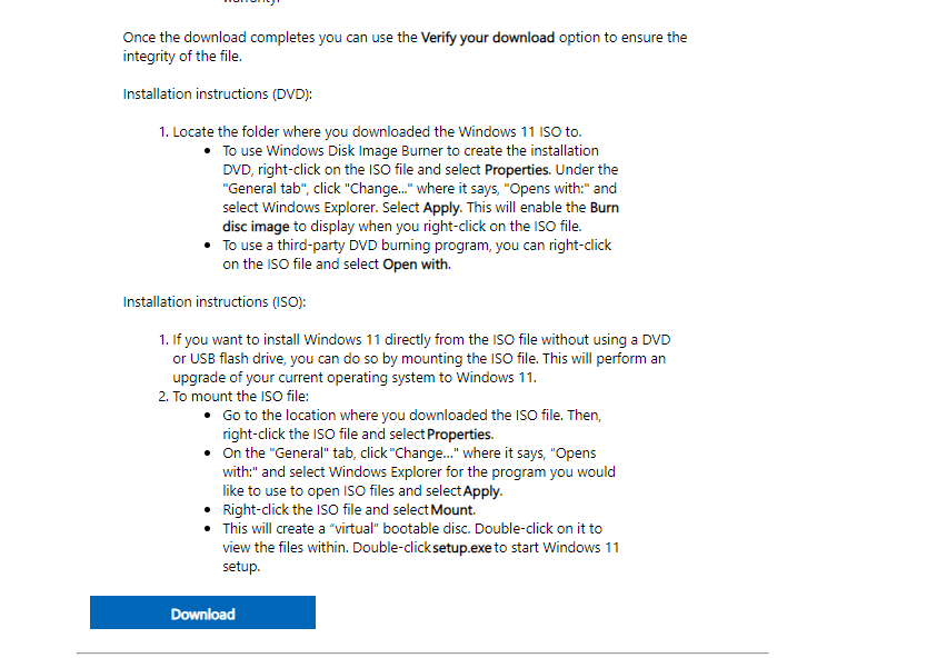 Your system has not been modified which seems to be a common error