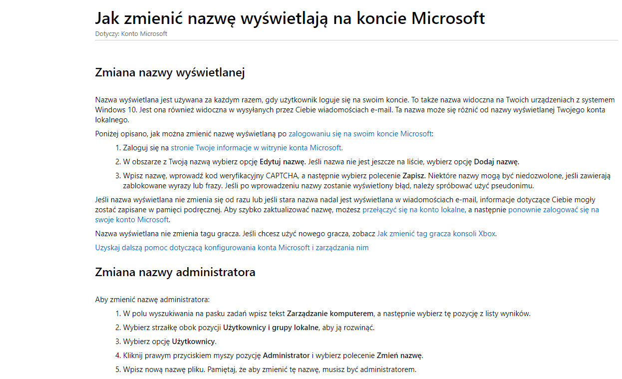 Nazwa Konta Administratora - Microsoft Community