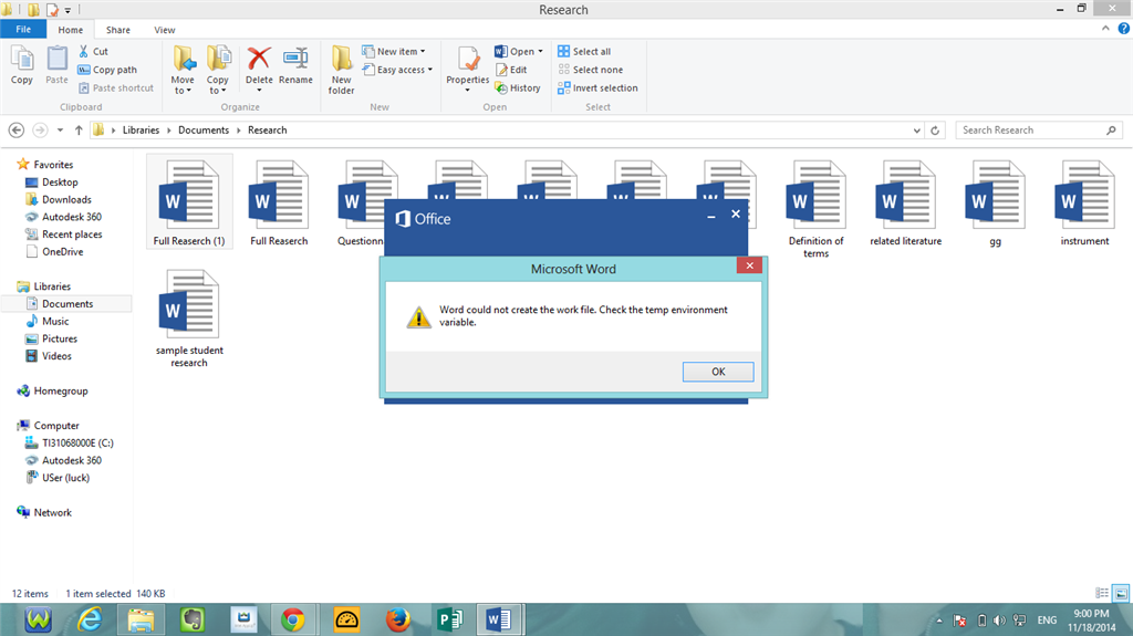 i can't open any file using my MS word 2013. - Microsoft Community