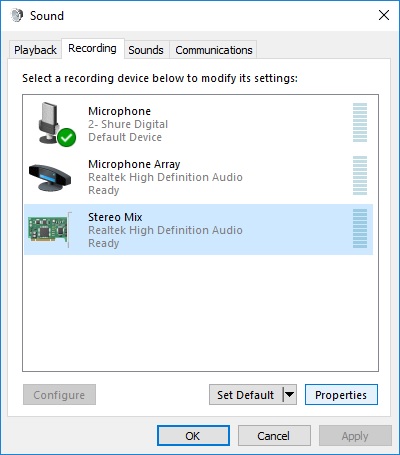 windows 10 headphones and mic at the same time