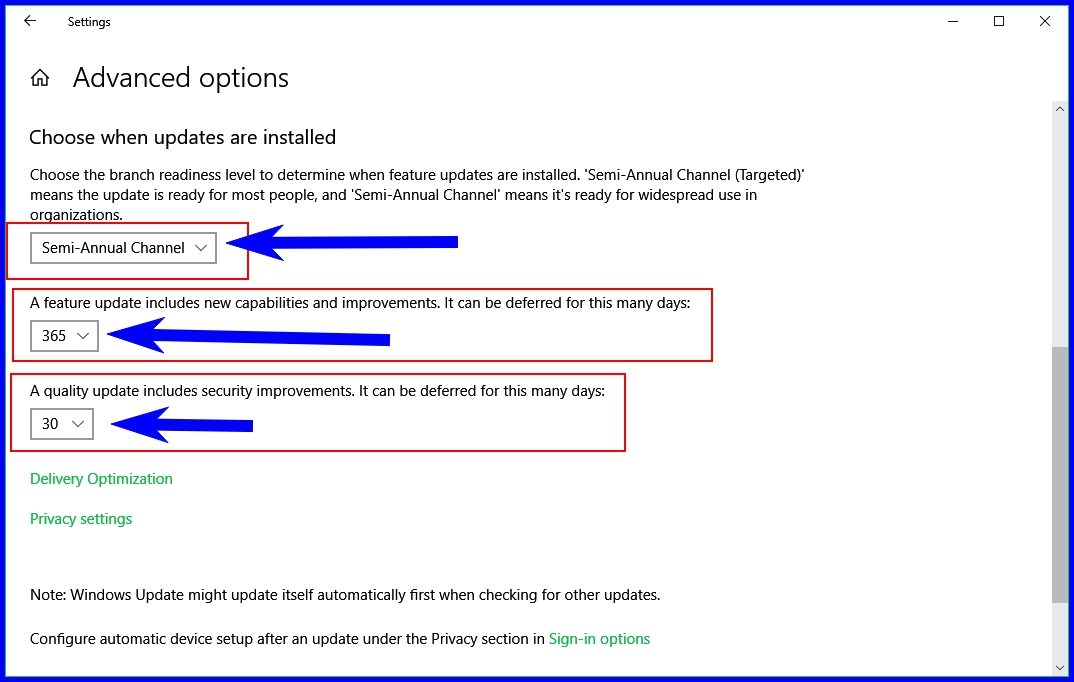 Questions About Deferring A Feature Update In Windows 10 Pro Windows ...