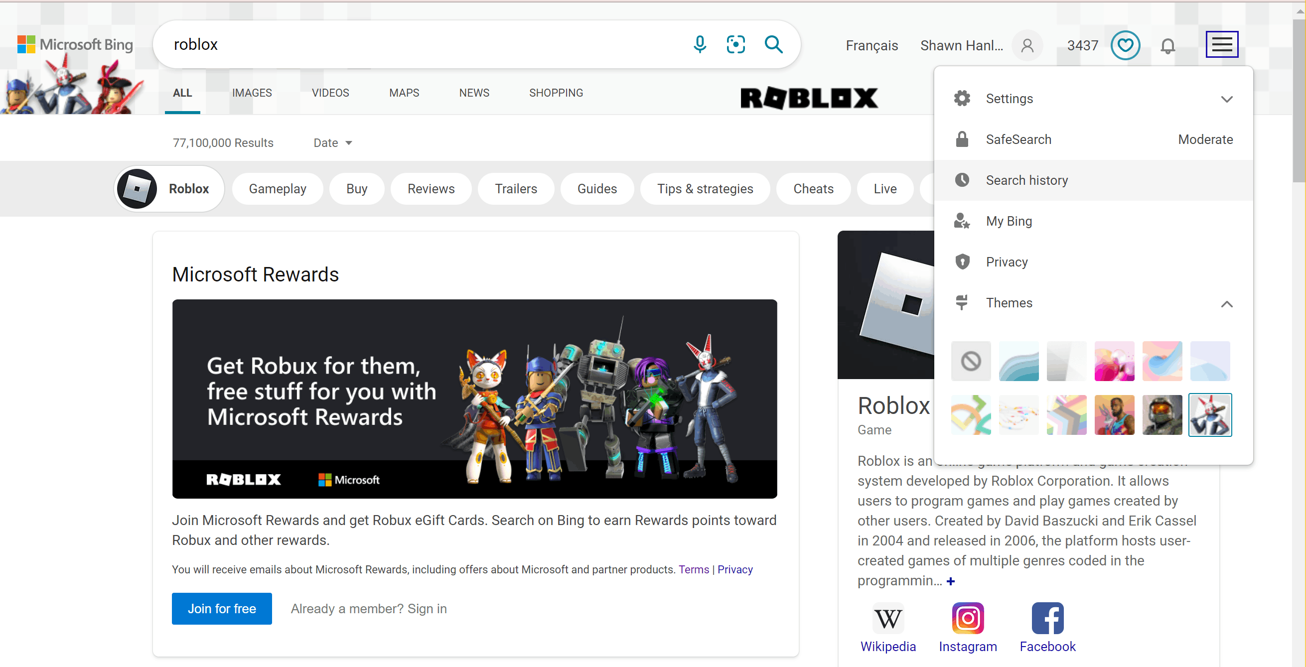 Roblox Themes