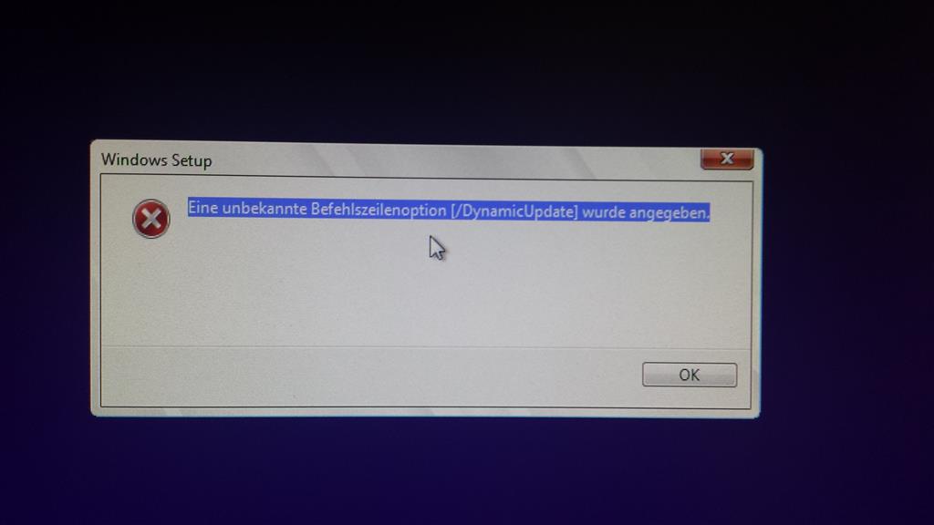 Windows kann aufgrund eines unbekannten fehlers nicht installiert werden?  (Windows 10, Fehler)