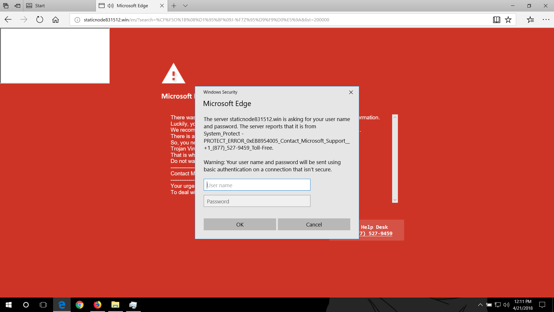 A Red Screen Warning Microsoft Community