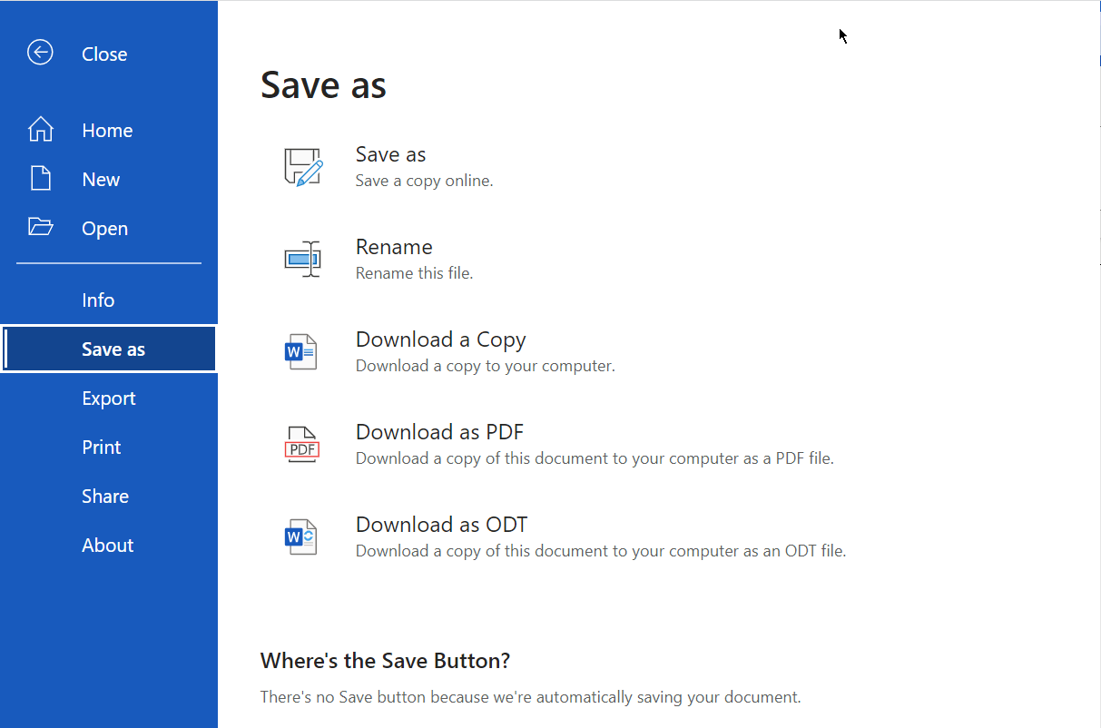 Save a document - Microsoft Support