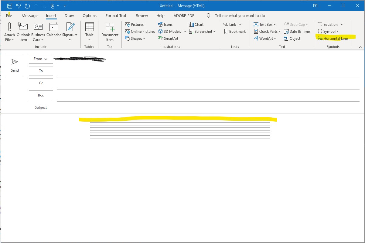 Insert a horizontal line - Microsoft Support