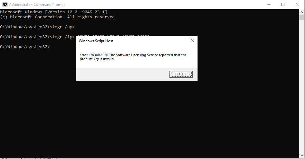 Windows Activation Error 0x803fa067 Windows 10 - Microsoft Community