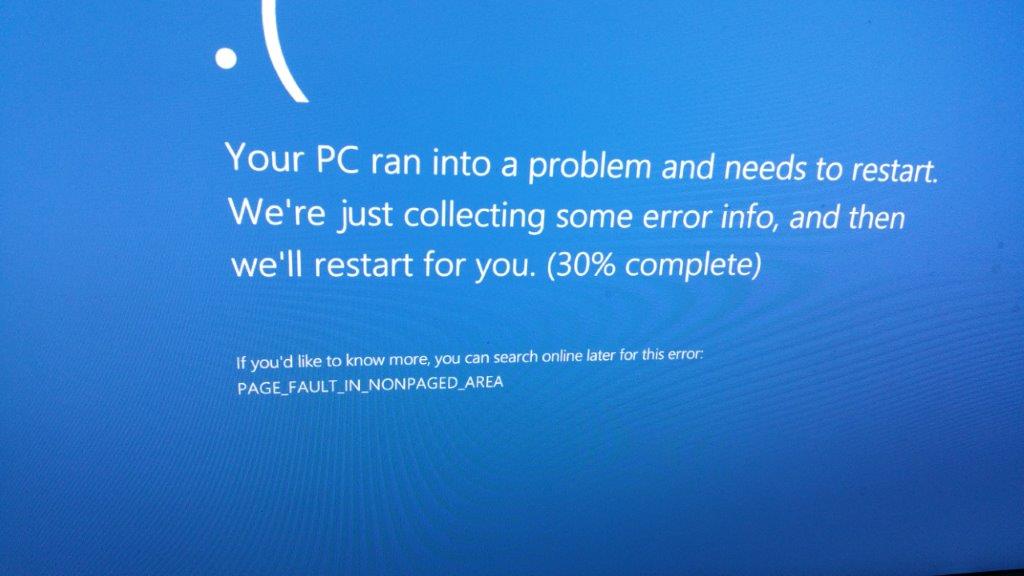 Nonpaged area. Экран смерти Page_Fault_in_NONPAGED_area. Синий экран Page Fault in NONPAGED area Windows 10. Page Fault таблица. Страничное прерывание (Page Fault).