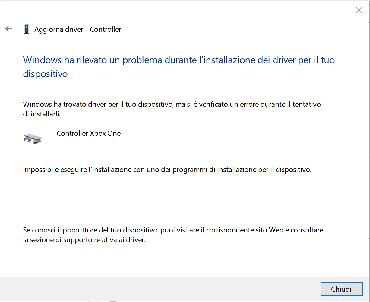 Problema Di Installazione Nuovo Hardware Microsoft Community