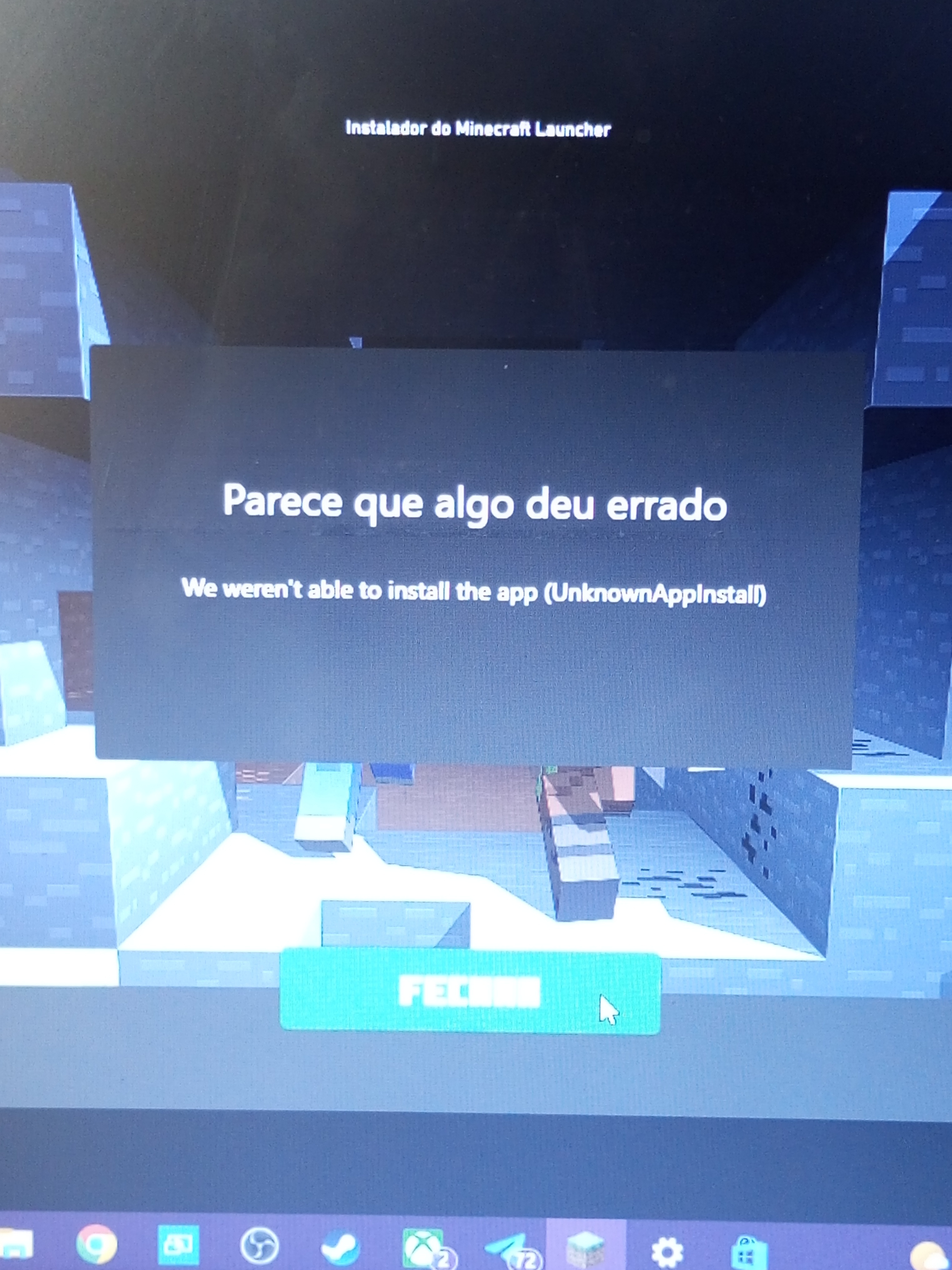 Problema com o instalador do Minecraft. - Microsoft Community