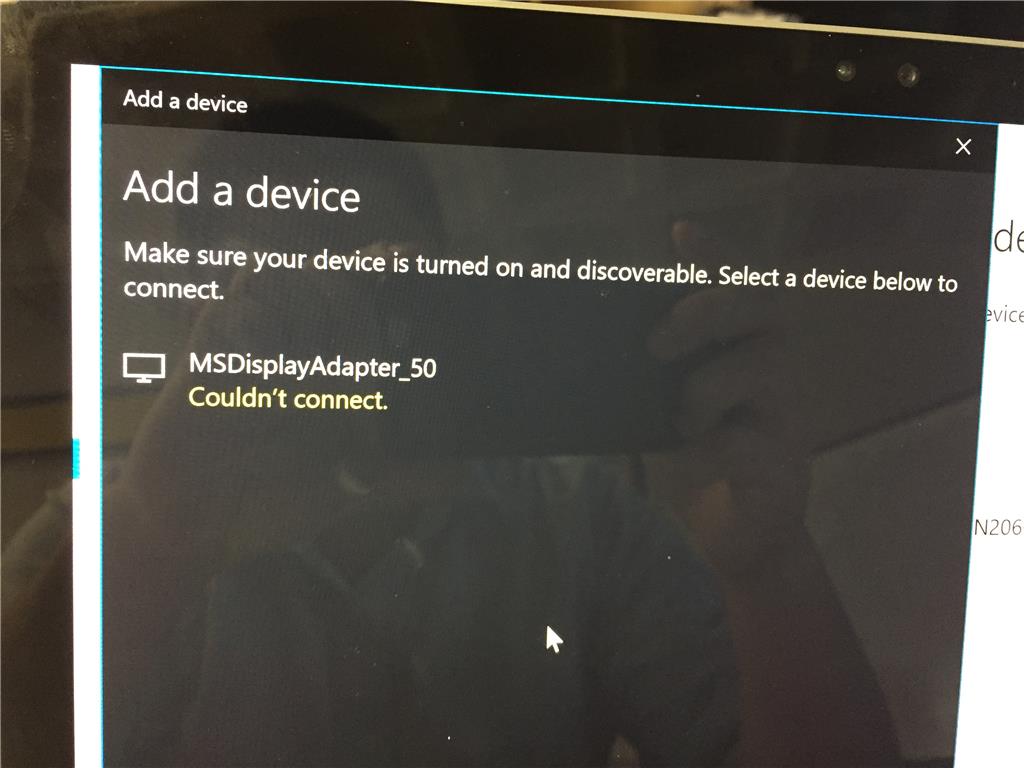 Microsoft Wireless Display Adapter won't connect to the Promethean -  Microsoft Community