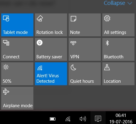 Cellular Option Missing From Action Center Windows 10 Microsoft Community