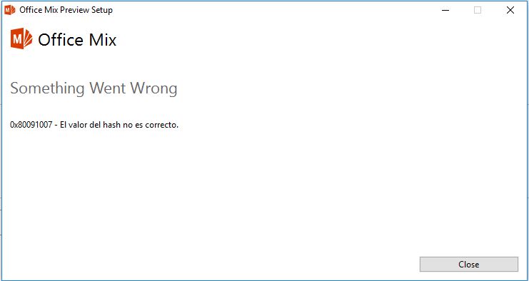 Error al Instalar Office Mix - Microsoft Community