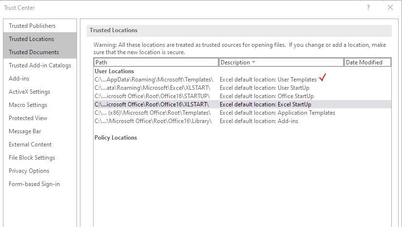 Excel 19 Workbook Default Template Microsoft Community