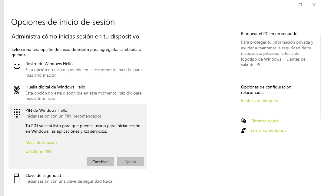 Opciones de inicio de sesión : Windows 10 - Microsoft Community - Windows 10 Me Pide Contraseña Para Iniciar Sesion