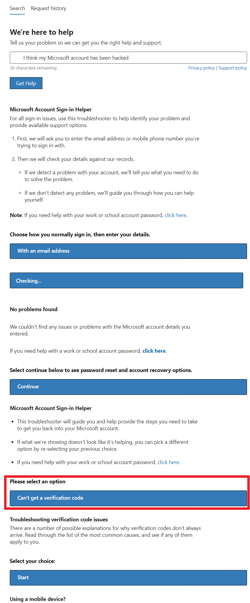 Not Receiving code when adding phone number in Microsoft account ...