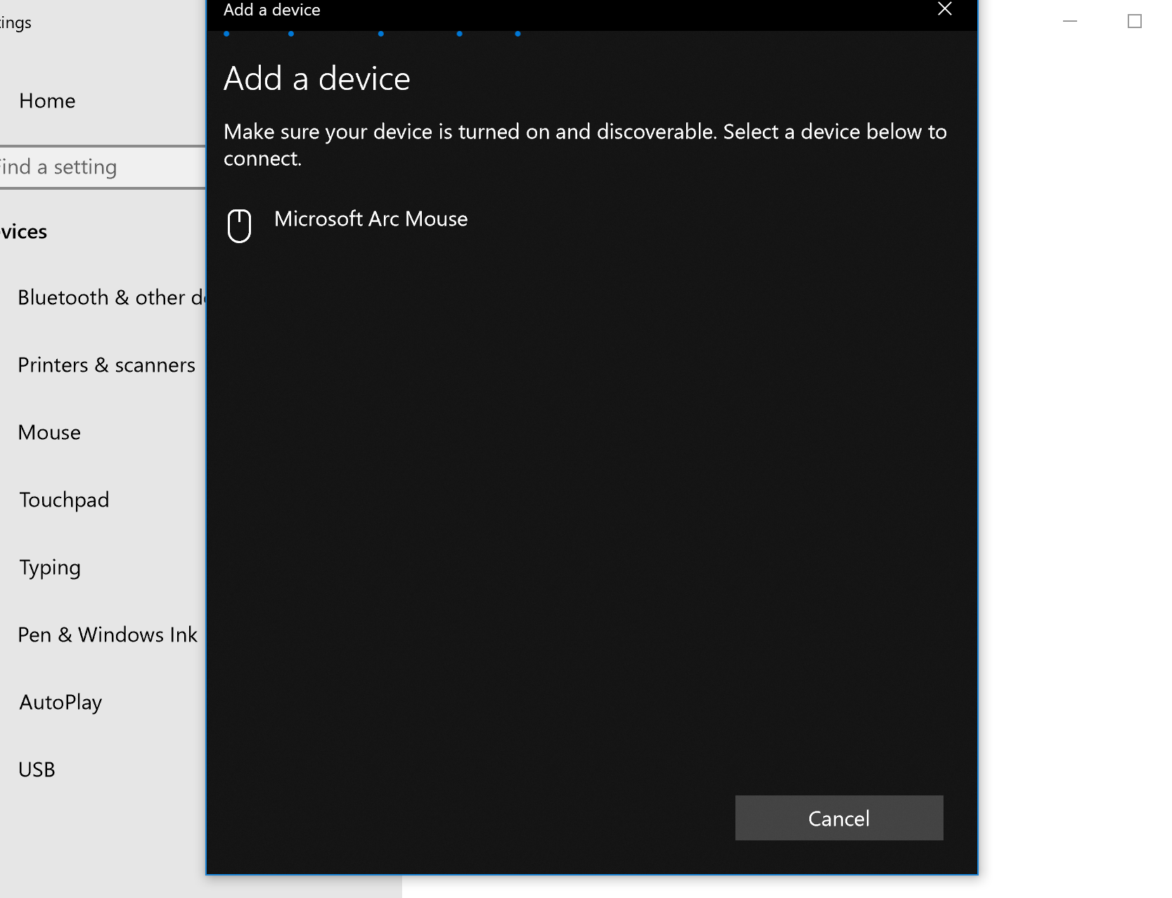 Arc mouse will not connect to Surface Pro - Microsoft Community