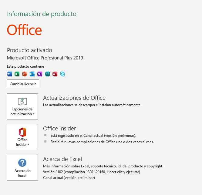 Problema al cambiar de office profesional plus 2019 a office 365 -  Microsoft Community