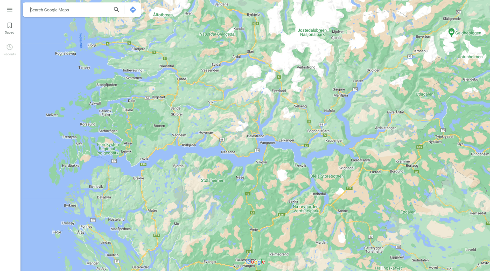 road not visible in google terrain map - Google Maps Community