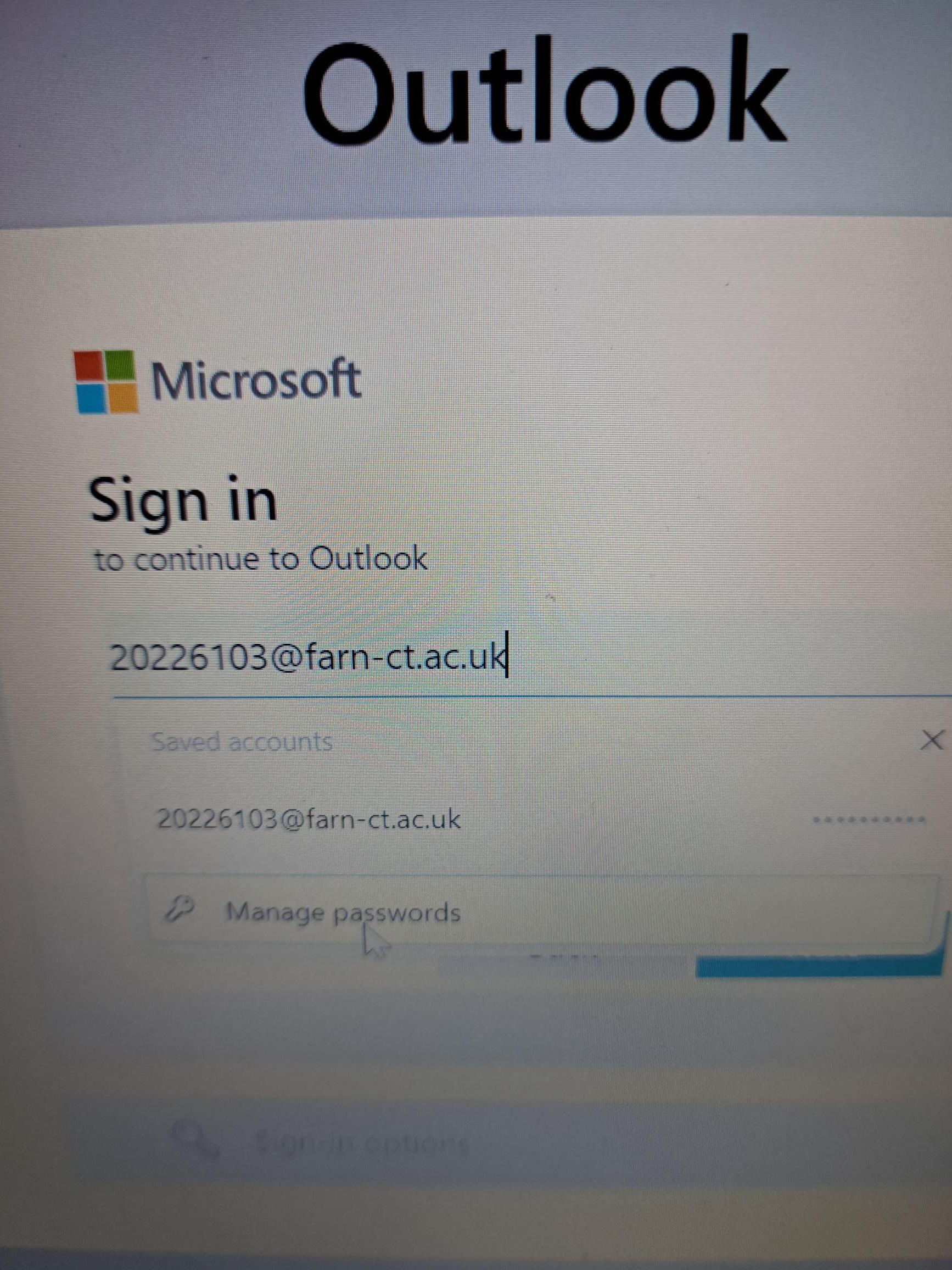 Outlook Sign In Autofill Microsoft Community