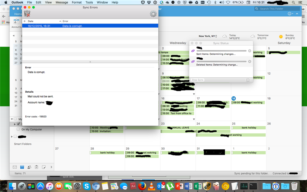 Outlook for mac 2016 error code 17898 1