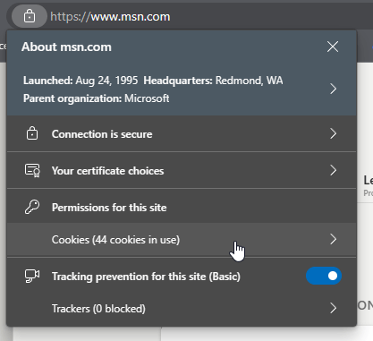 How Do I Change Cookie Settings? - Microsoft Community