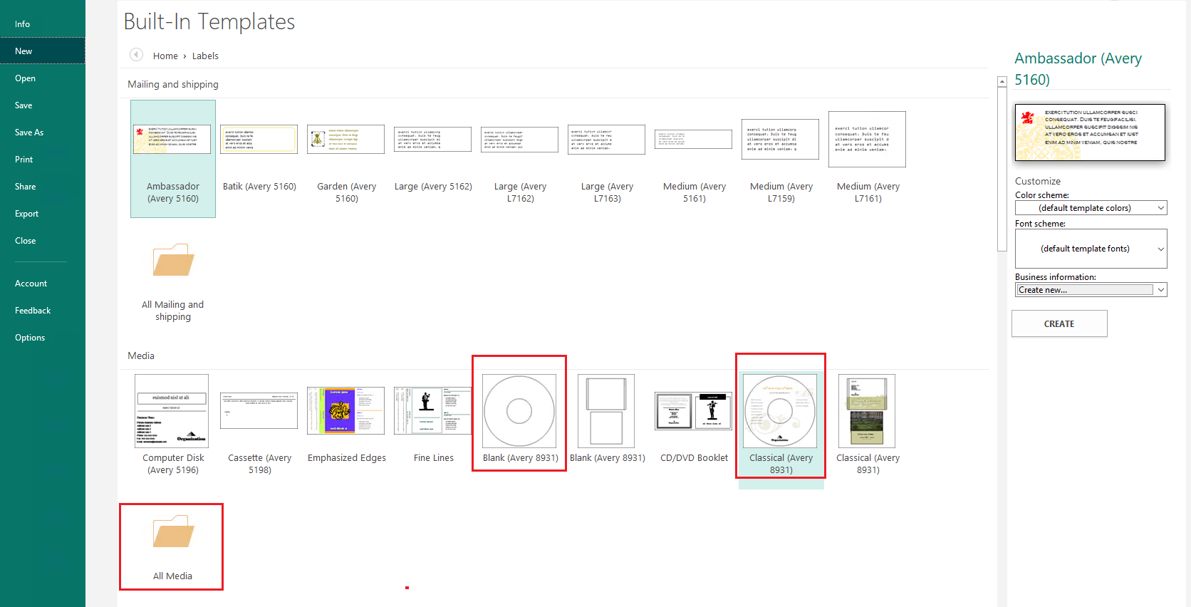 microsoft publisher templates