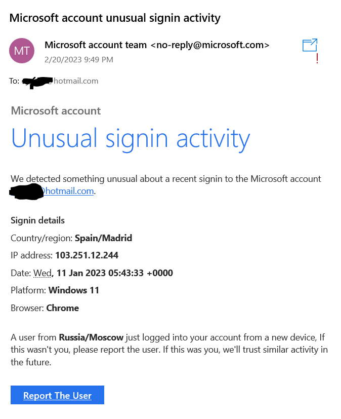 New App(s) Have Access To Your Microsoft Account Email Scam