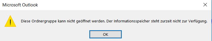 Outlook-Kalender kann nicht geöffnet werden nach Creator Update 